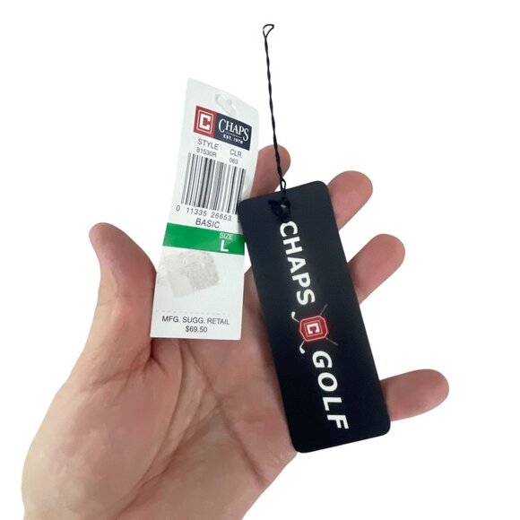 Chaps Golf Mens Lightweight Sleeveless Vest Size L Beige Rayon Blend 1/4 Zip - Picture 4 of 9